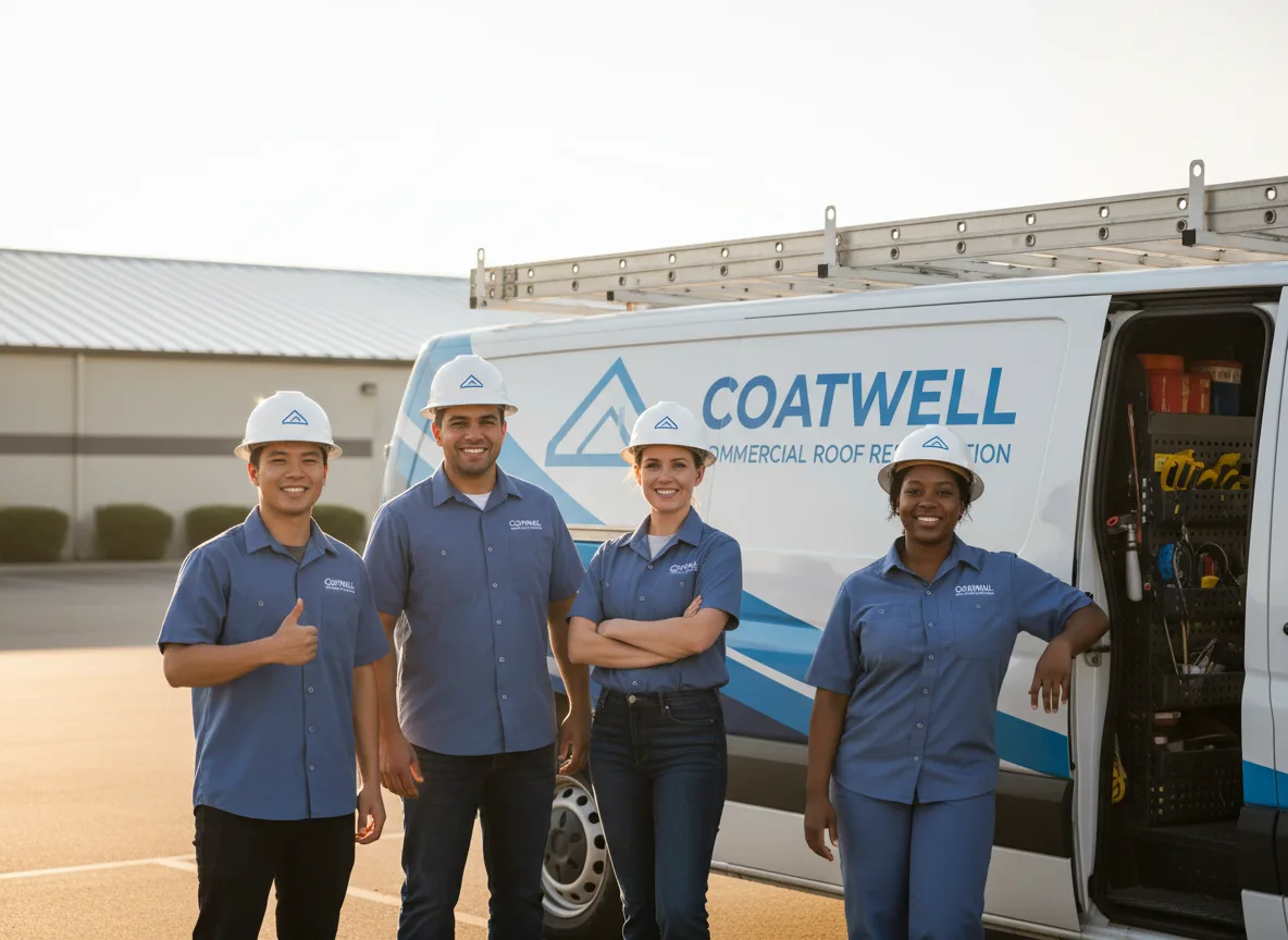Commercial roof coating company in Linden, WI